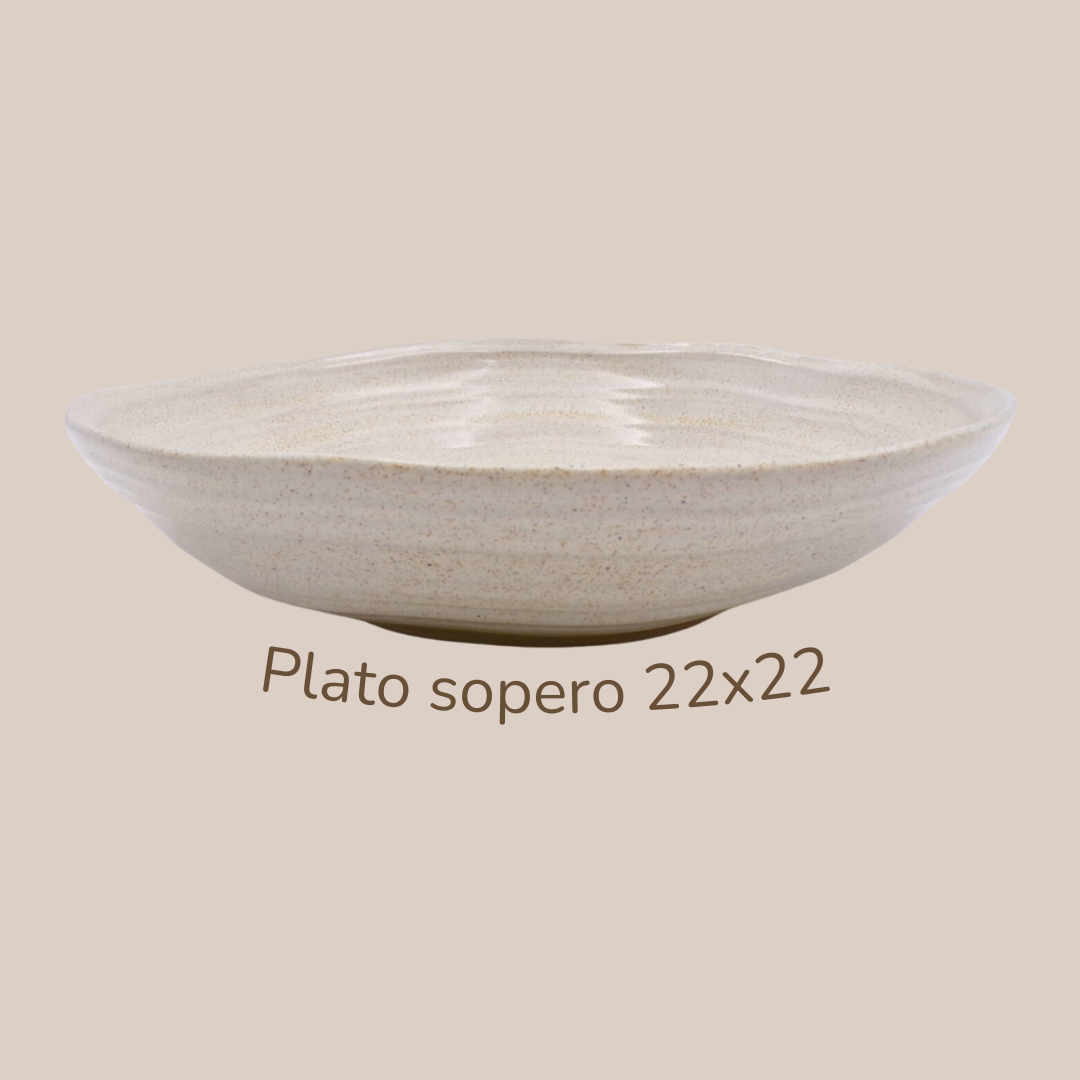 Vajilla Pera Beige