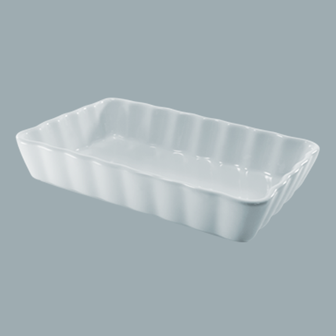 Plato Gratinar Rectangular Ondas