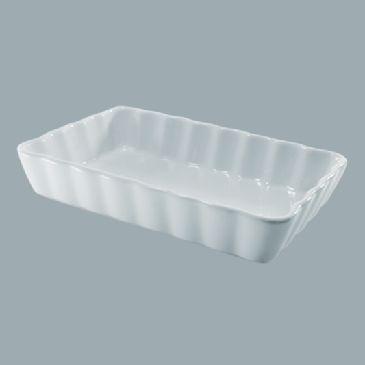 Plato Gratinar Rectangular Ondas