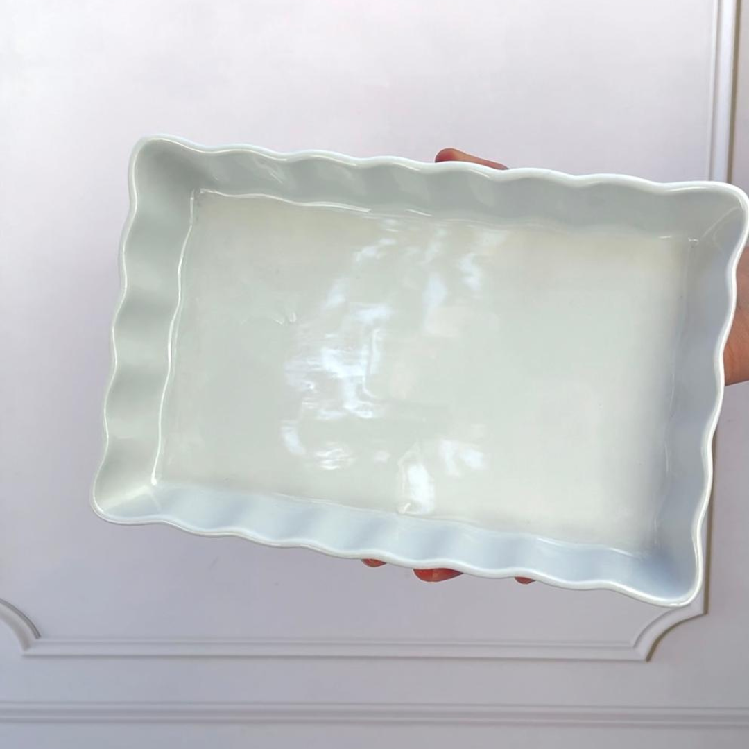 Plato Gratinar Rectangular Ondas