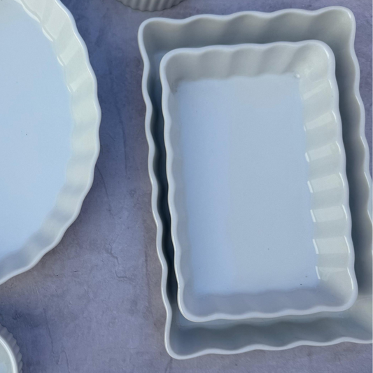 Plato Gratinar Rectangular Ondas